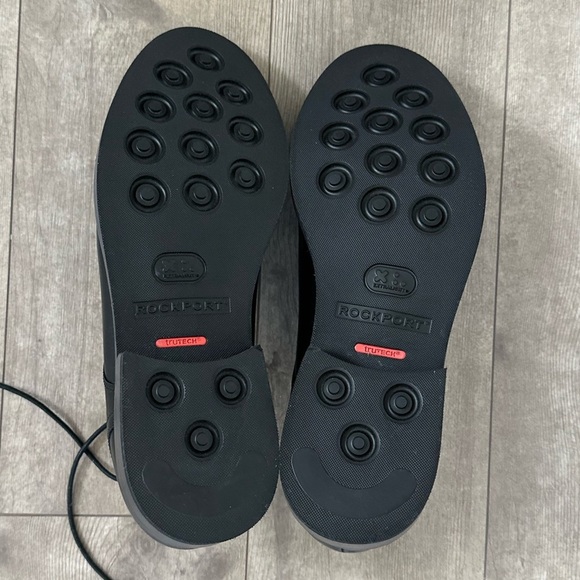 NEW Rockport Men\'s Kenton Plain Toe Oxford Black Glass CH5581 sz 10